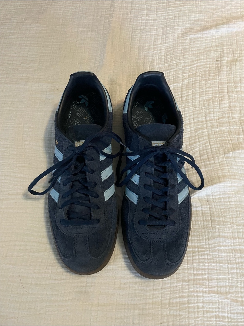 HANDBALL SPEZIAL SHOES navy and light blue suede - Picture 3 of 4